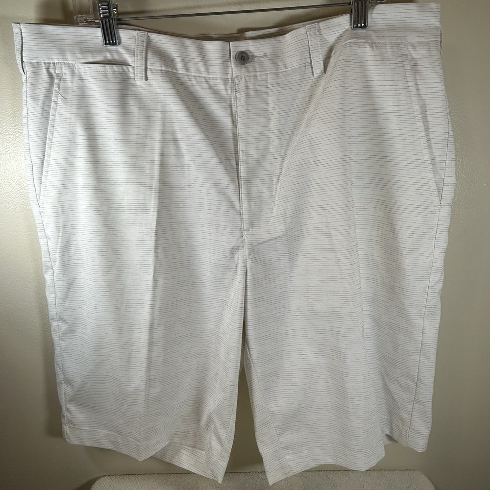 PGATOUR Mens‎ Shorts Size 38 Silver Lining Golf Flat Front Stretch Polyester
